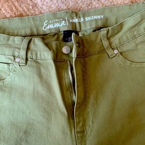 Simply Emma ankle skinny camouflage green